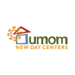 UMOM New Day Centers Logo in red, blue, green, and yellow